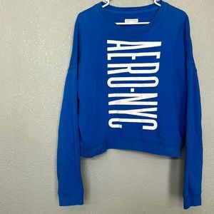 Royal Blue Aeropostale Crewneck Sweater Size Large